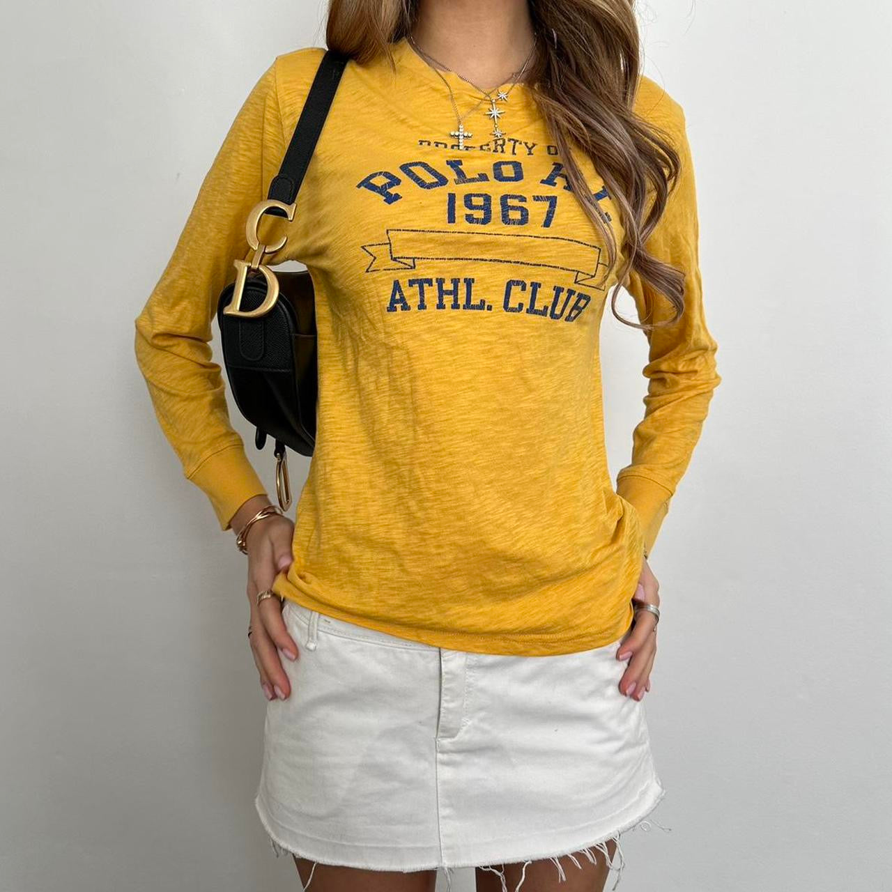 Vintage 90’s Ralph Lauren yellow long sleeve top