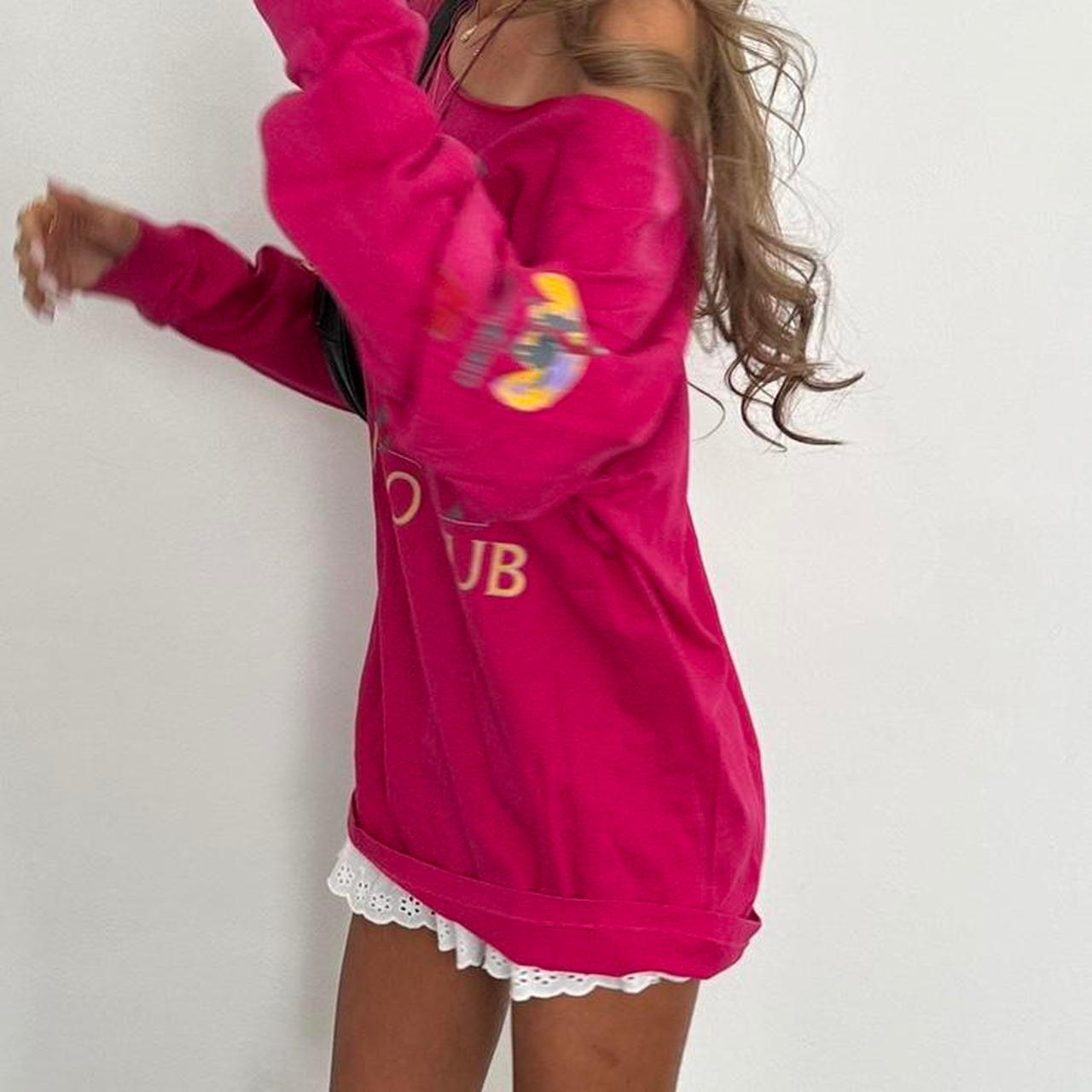 Vintage 00s pink polo club long sleeve top