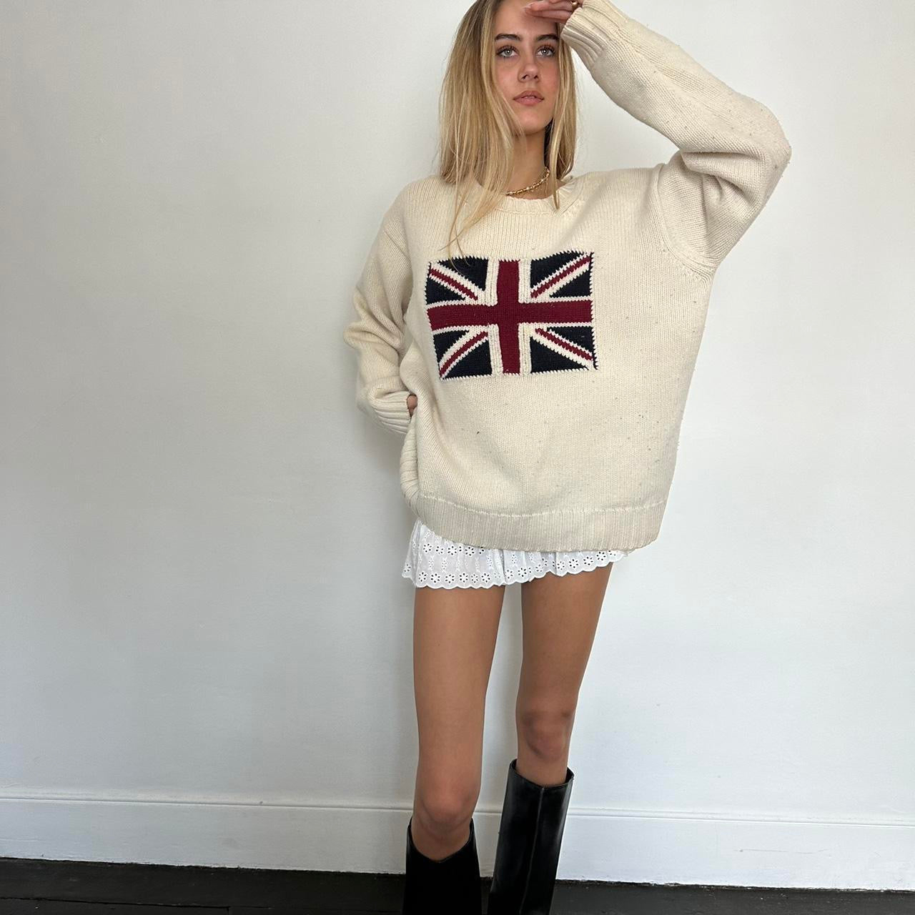 Vintage Union Jack 🇬🇧 knitted sweater 💓😍