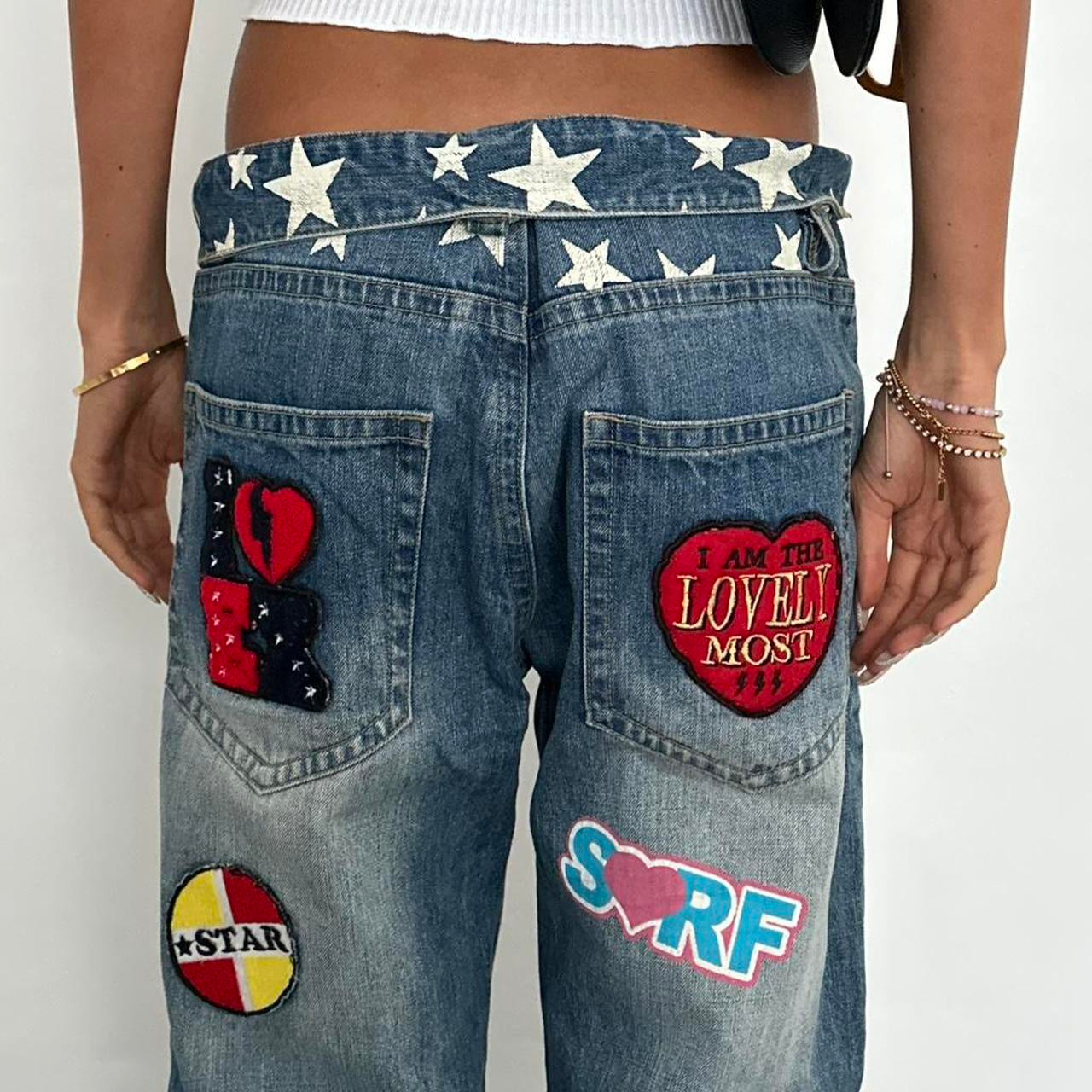 Vintage 2000’s SURF painting jeans