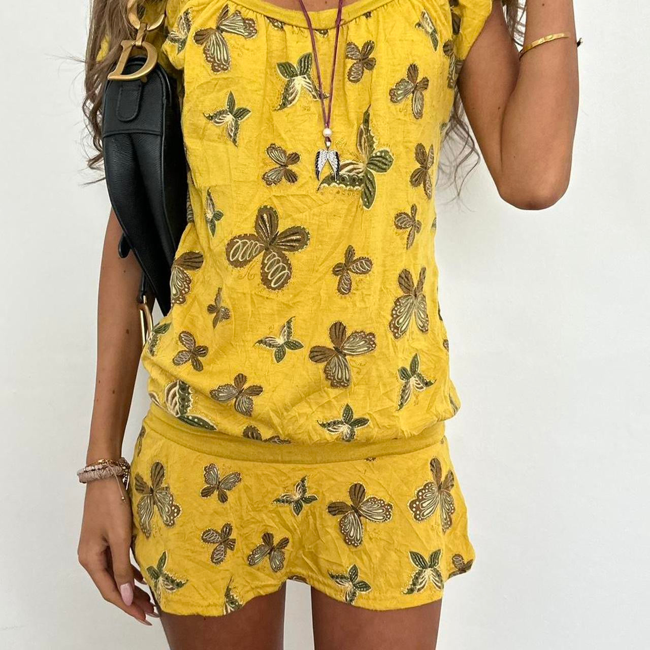 Vintage 90’s pink paisley mini dress