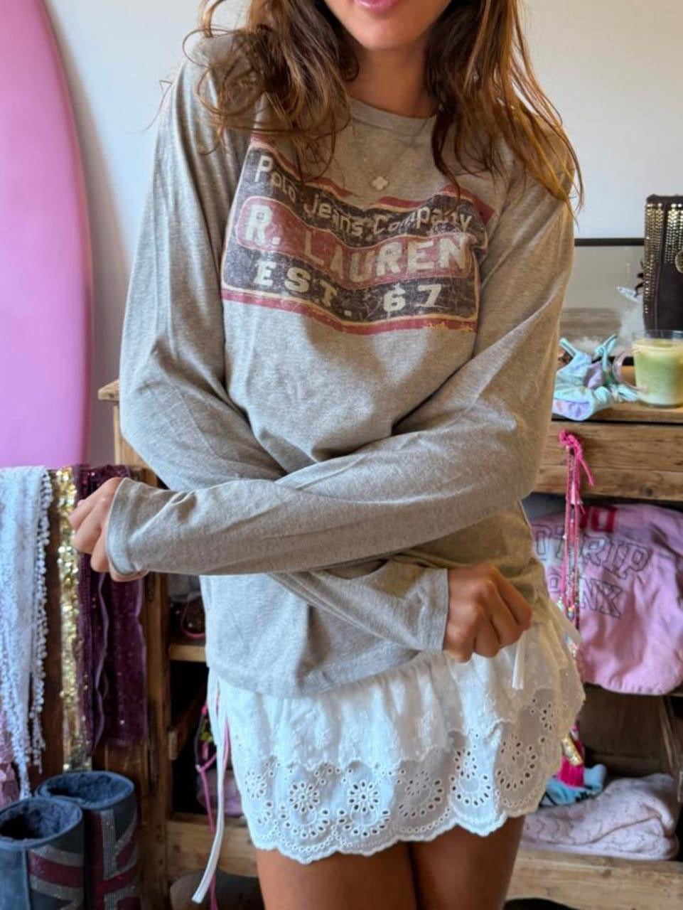 Vintage 00’s Polo Ralph Lauren graphic long sleeve top