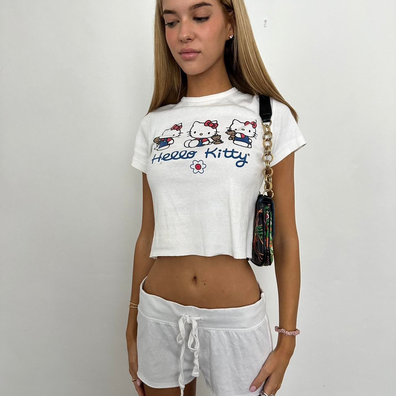 Vintage 90’s Hello Kitty white baby tee