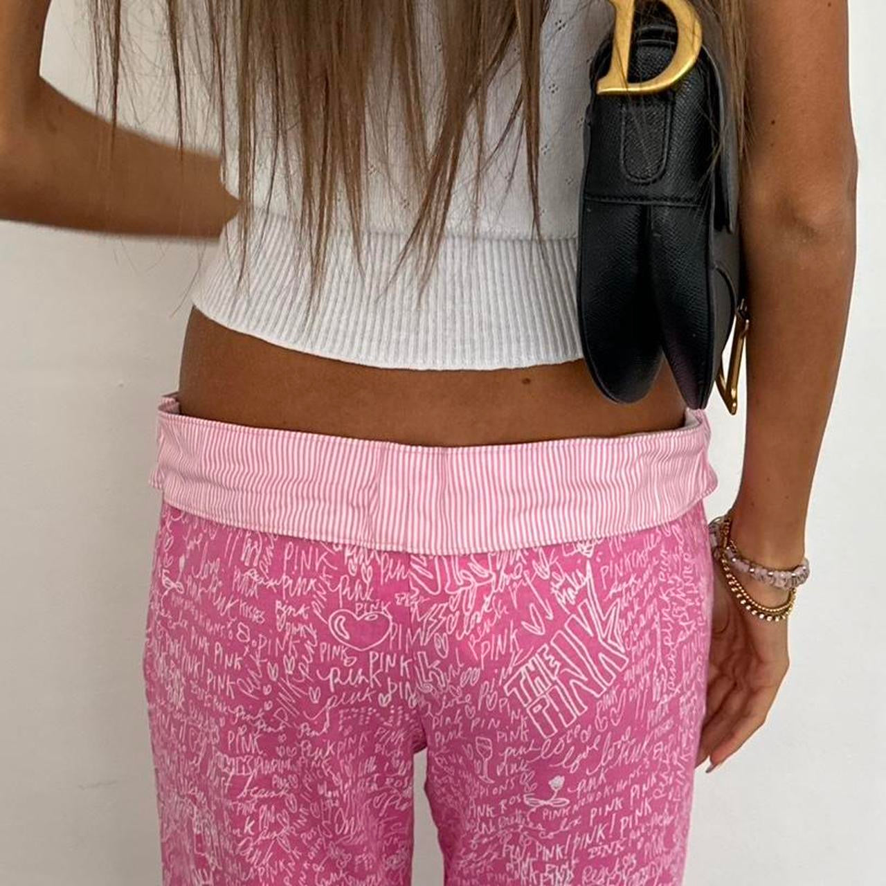 Vintage 2000’s Victoria’s Secret pink doodle pants