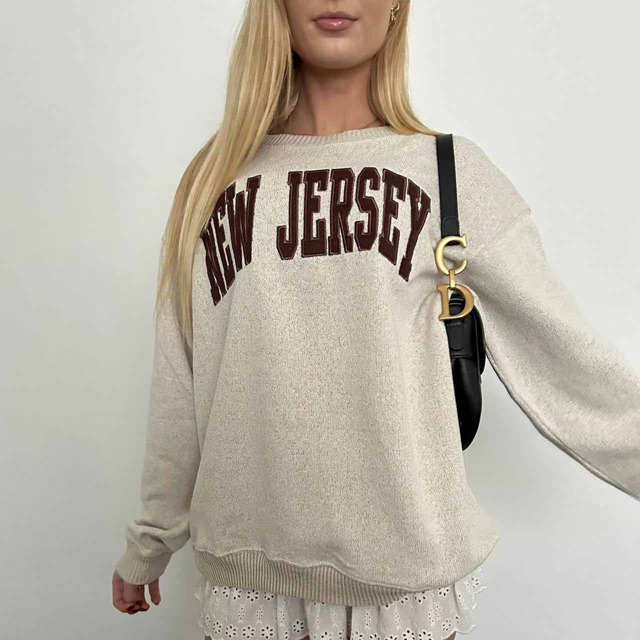 Vintage 2000’s New Jersey knitter graphic jumper