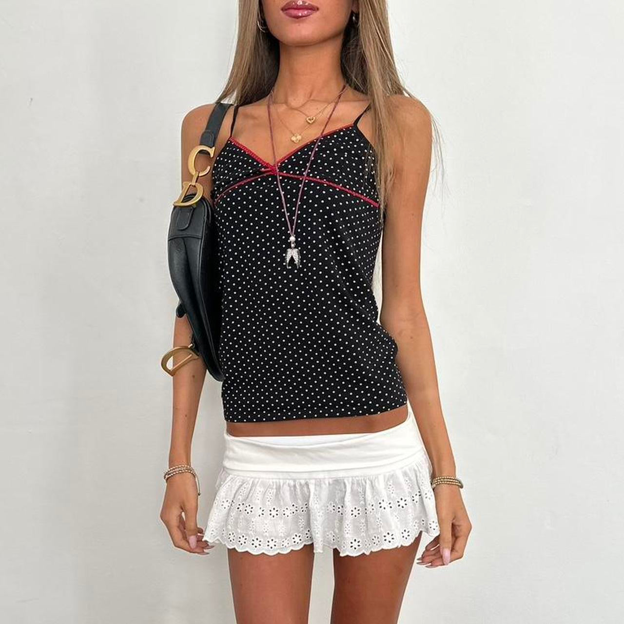 Vintage 2000’s polka dot cami top