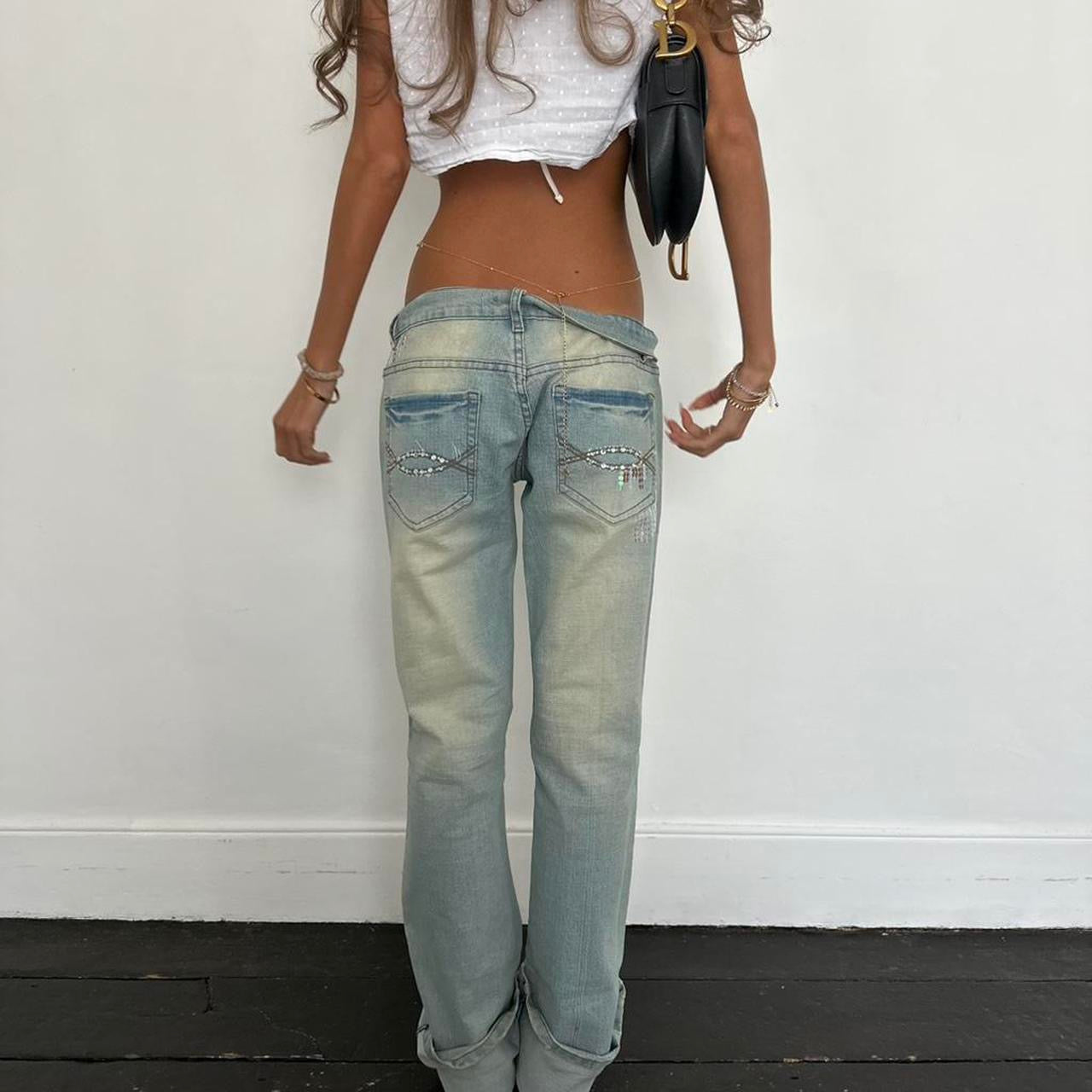 Vintage 00s sequin jeans