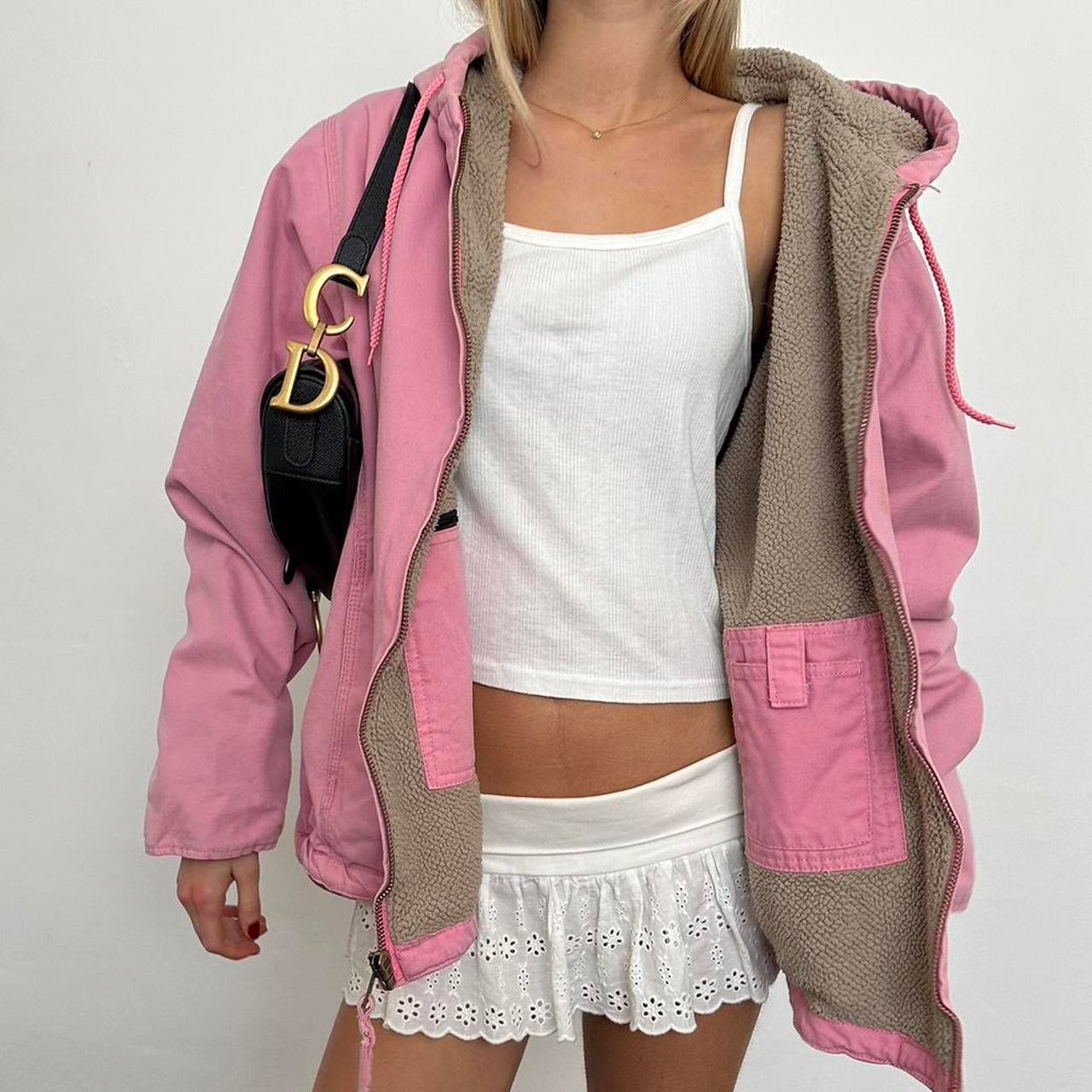 Vintage 2000’s pink canvas jacket