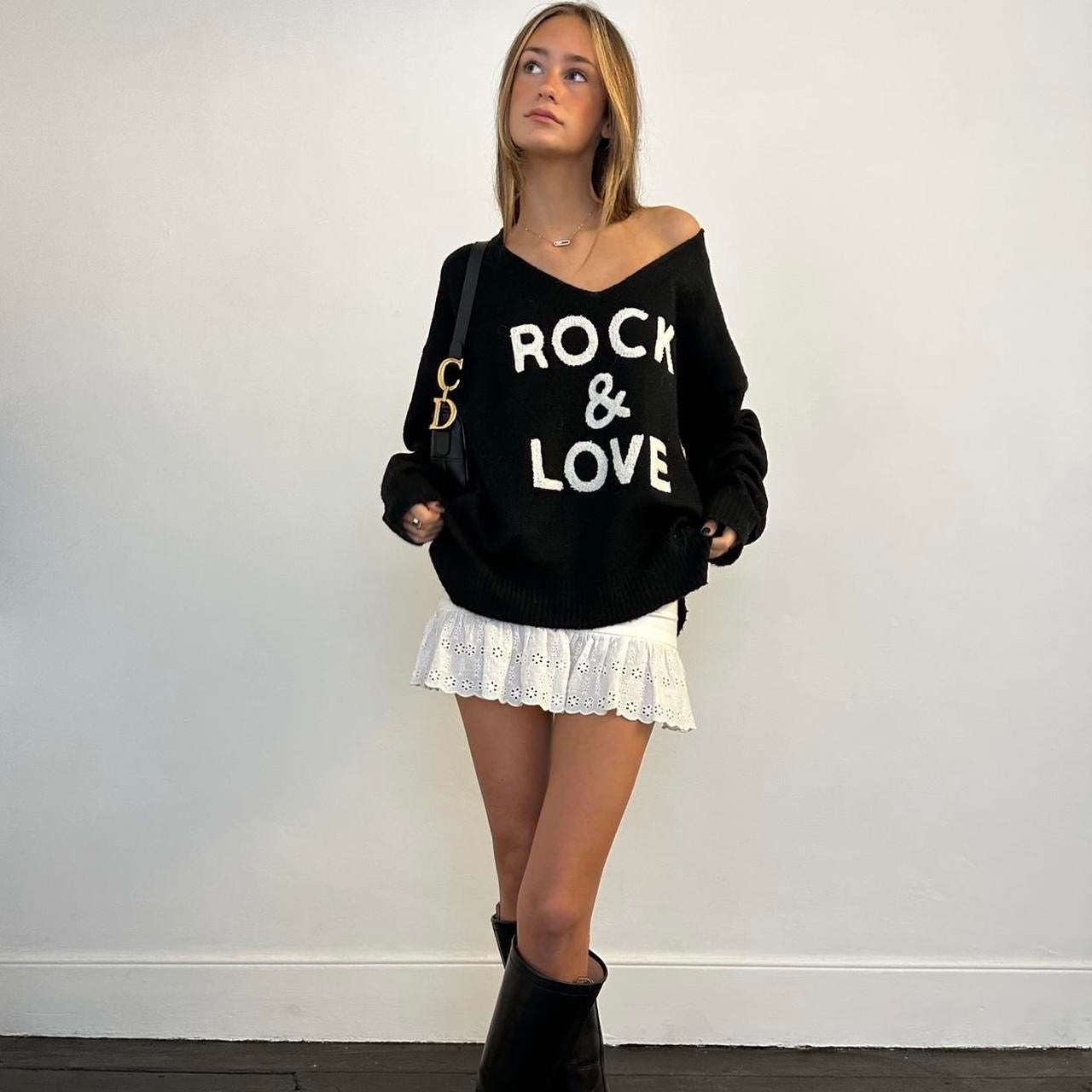 Vintage Rock & Love black sweater