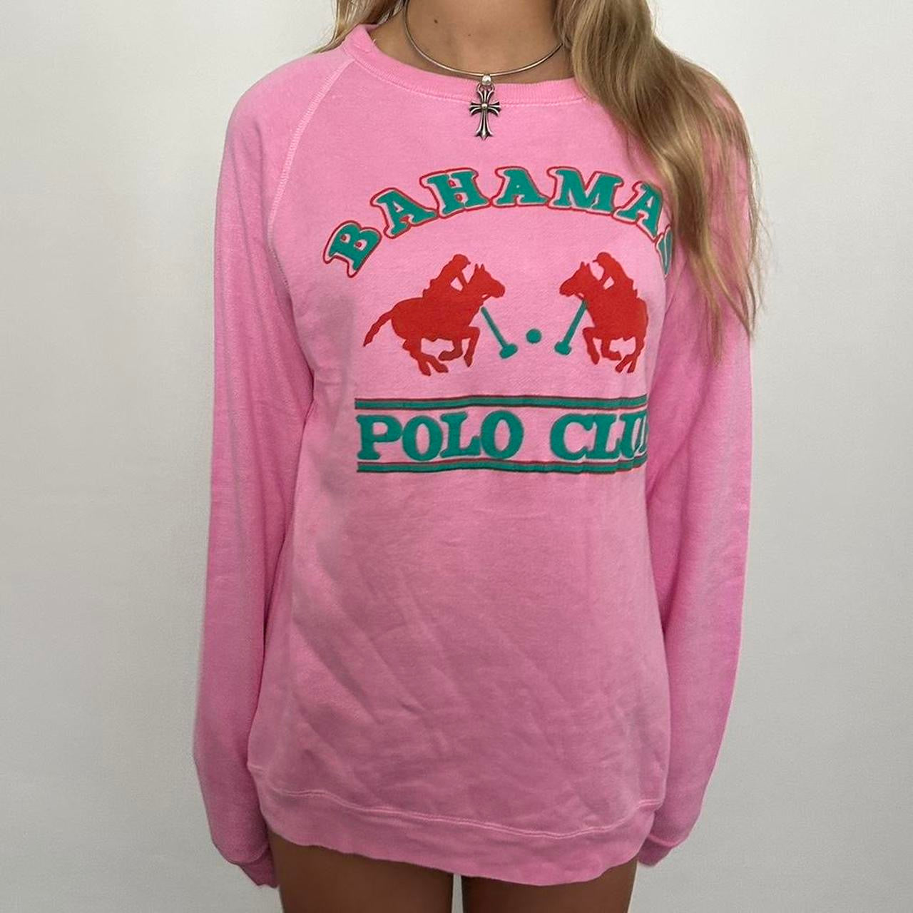 Vintage 90’s pink RARE Bahamas 🇧🇸 Polo Club sweatshirt ⭐️