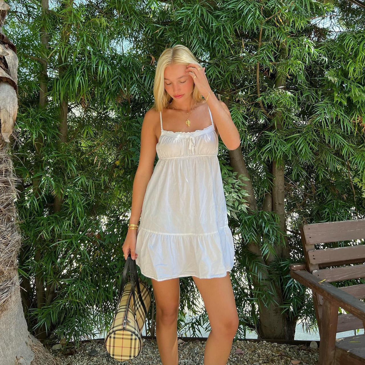 Vintage rare Victorias Secret white dress