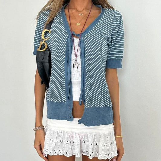 Vintage 2000s striped layering top