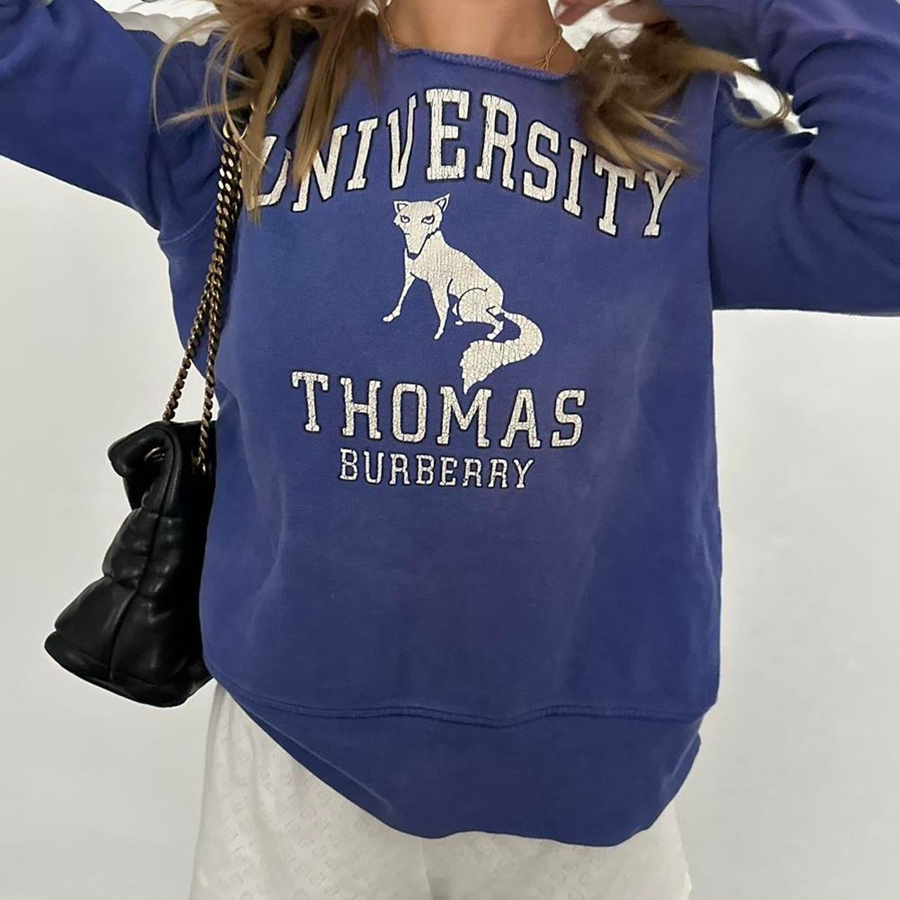 Vintage university of Thomas Burberry long sleeve sweatshirt