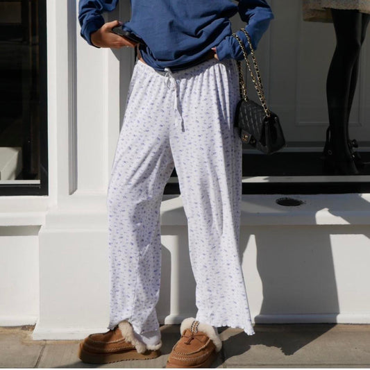 Vintage 90’s Ralph Lauren blue floral pants