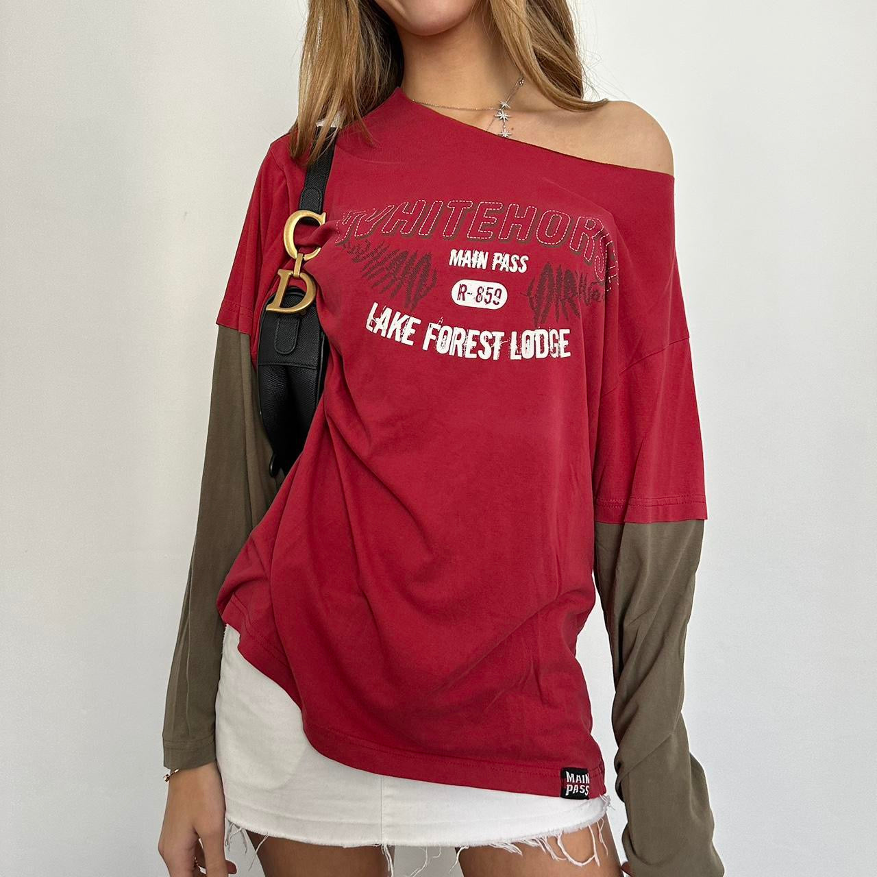 Vintage skater red long sleeve top