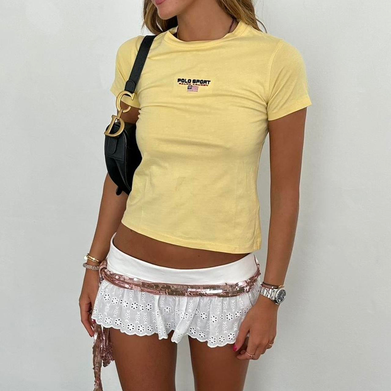 Vintage Ralph Lauren yellow baby tee