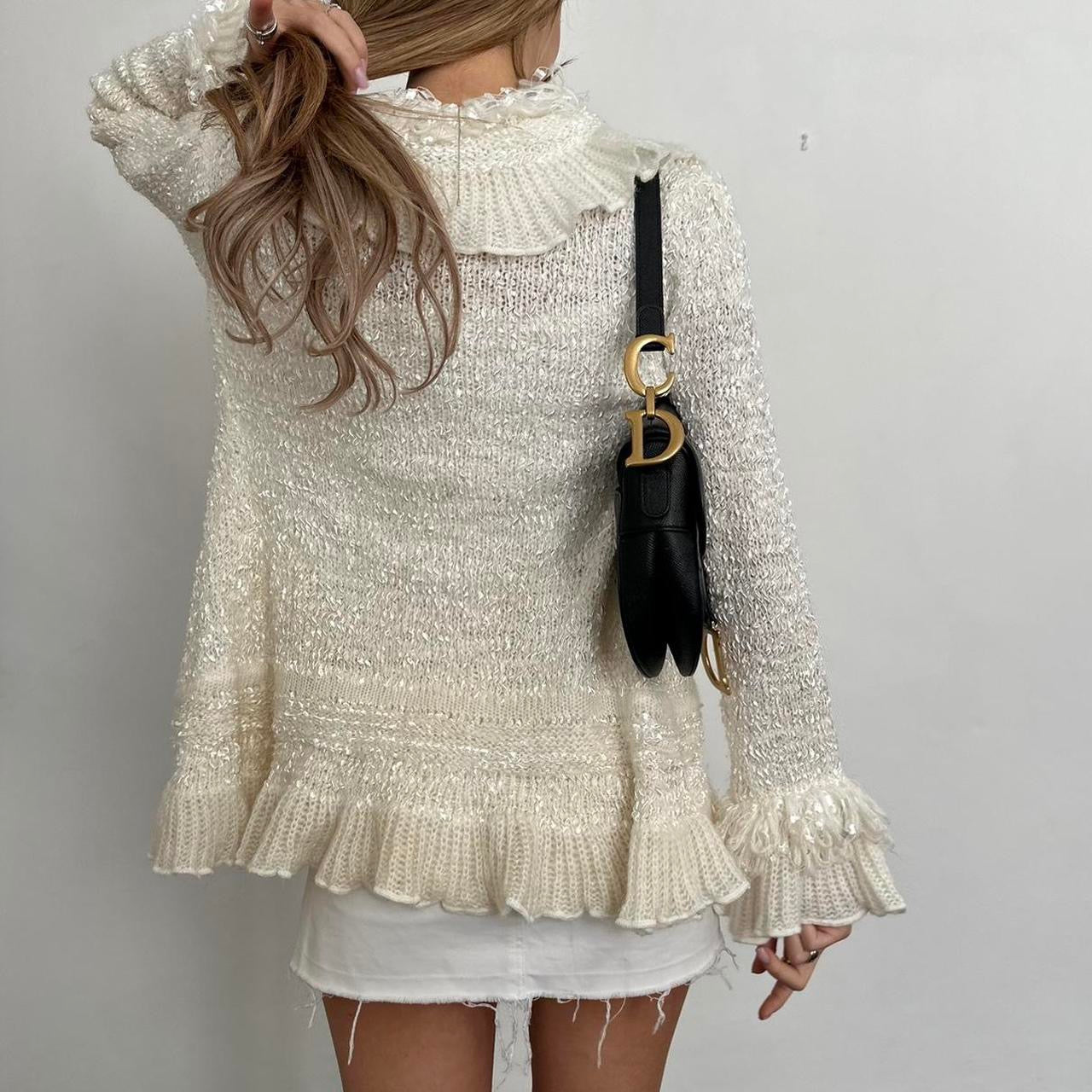 Vintage frilly cardigan