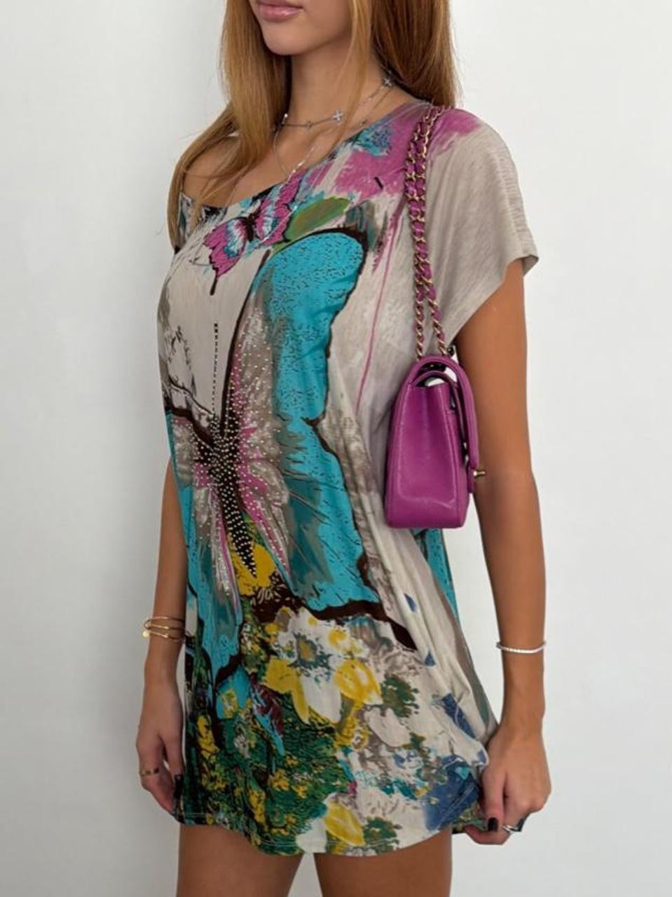 Vintage 00’s butterfly mini dress