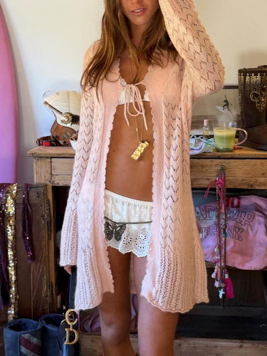 Vintage 00’s Victoria’s Secret pink knitted cardigan