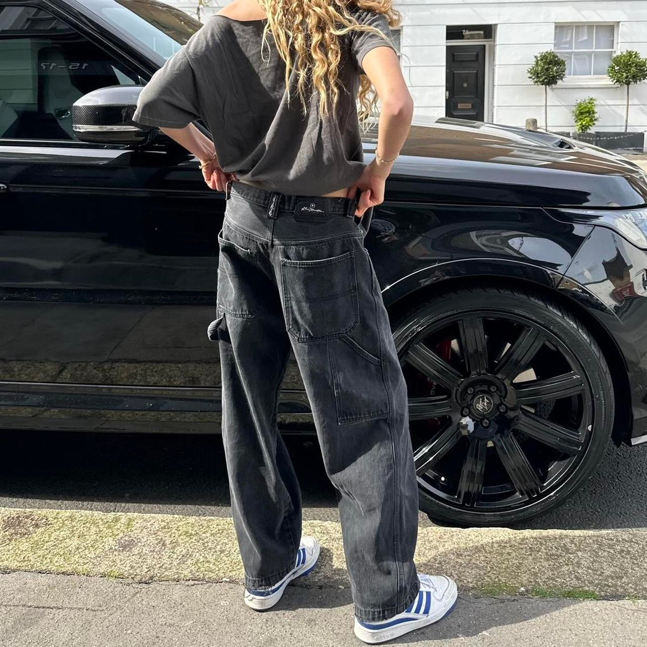 Vintage 90s black carpenter jeans