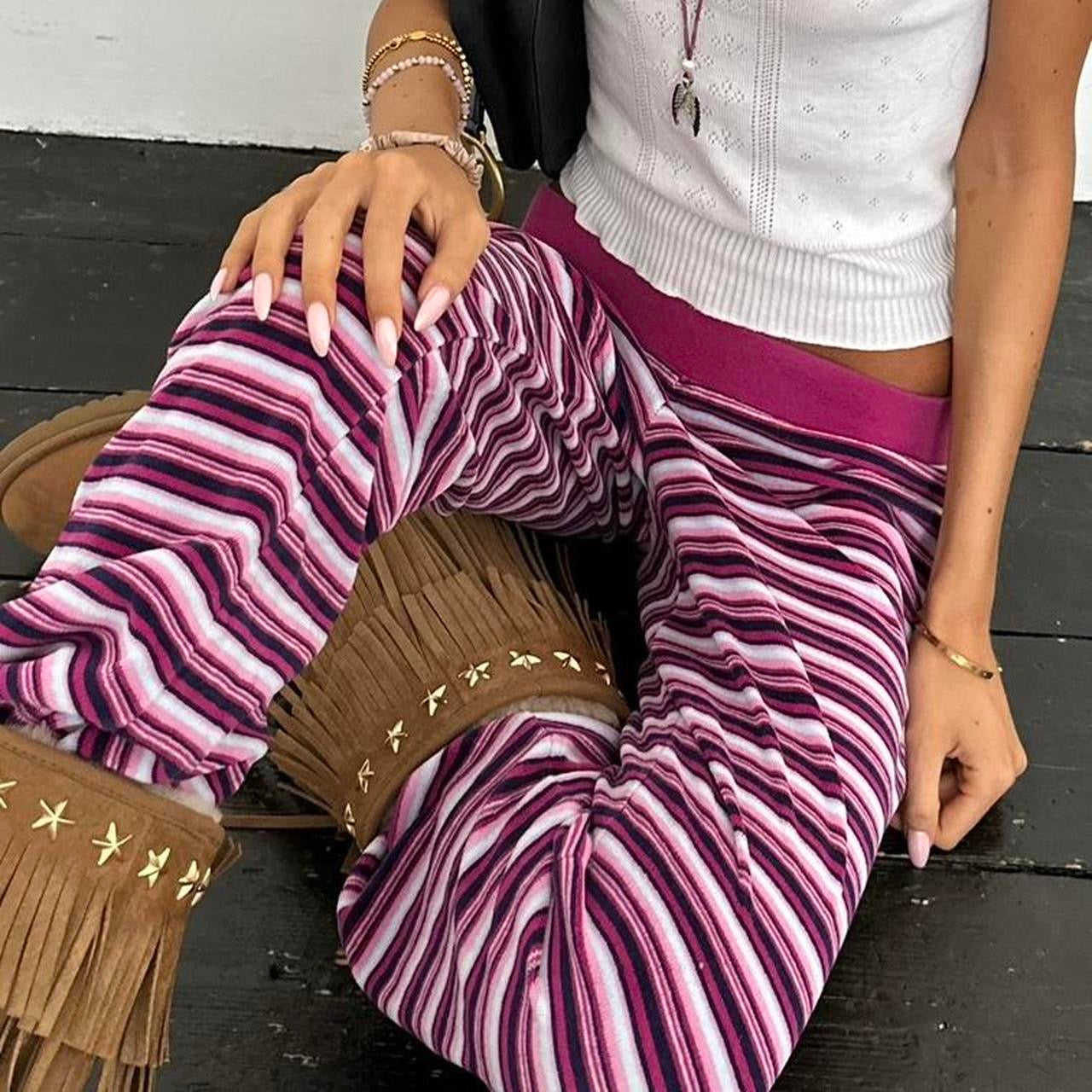 Vintage 2000’s pink striped pants