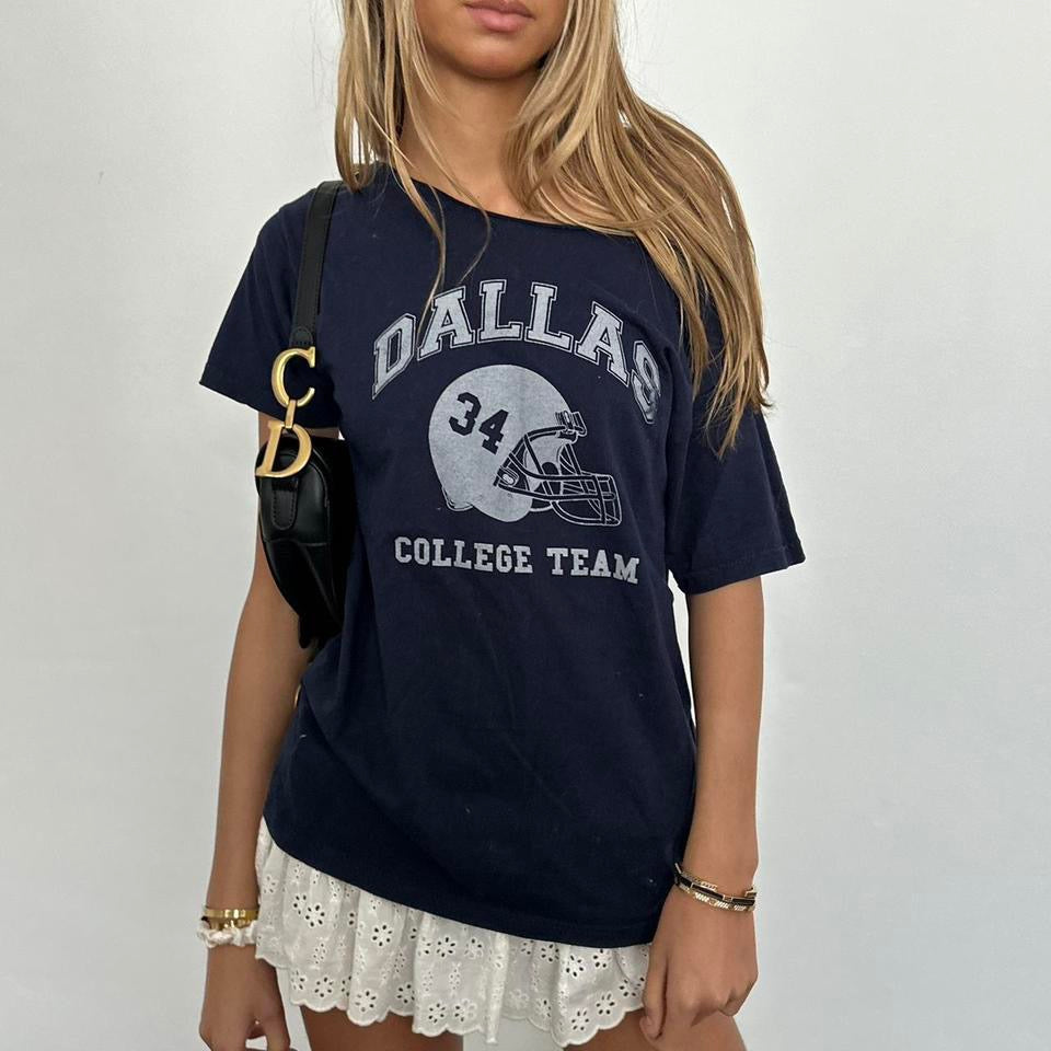 Vintage 90’s Dallas college team off the shoulder tee