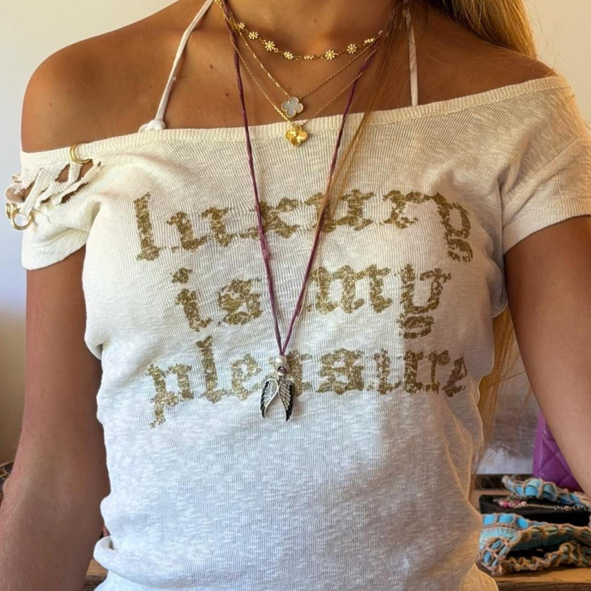 Vintage 00s luxury design knit top