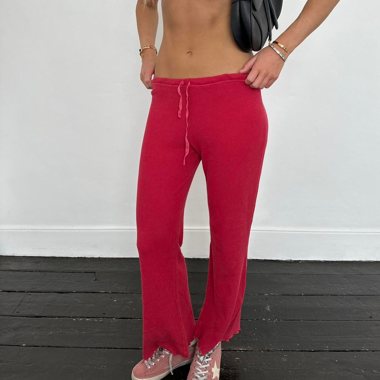 Vintage 2000’s Victoria’s Secret red waffle pants