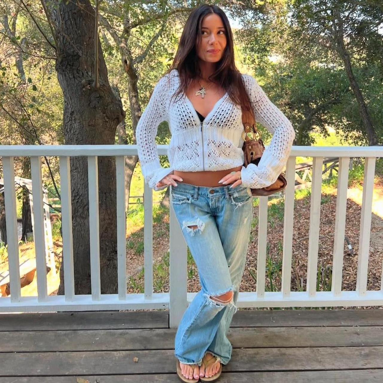 Vintage Abercrombie and Fitch 2000’s bootcut blue jeans