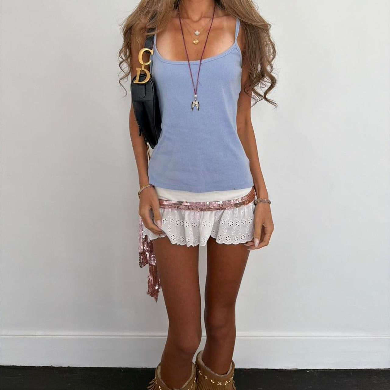 Vintage 00’s blue tank top
