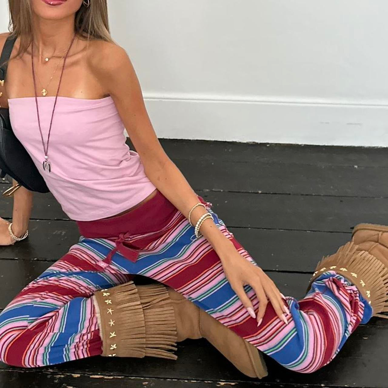 Vintage 2000’s Victoria’s Secret rare striped pants