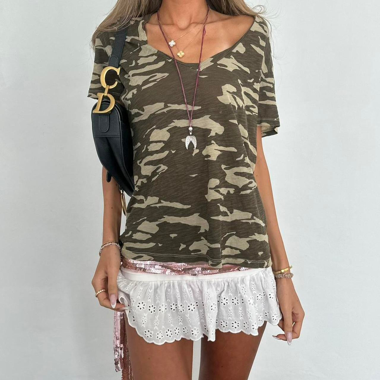 Vintage 00s camouflage soft top