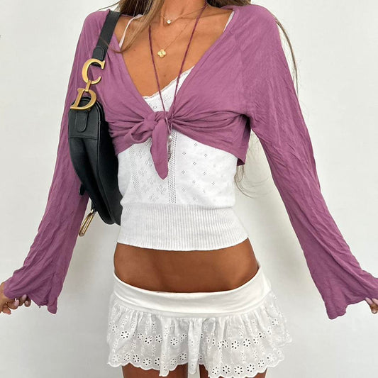 Vintage 2000s purple cardigan top