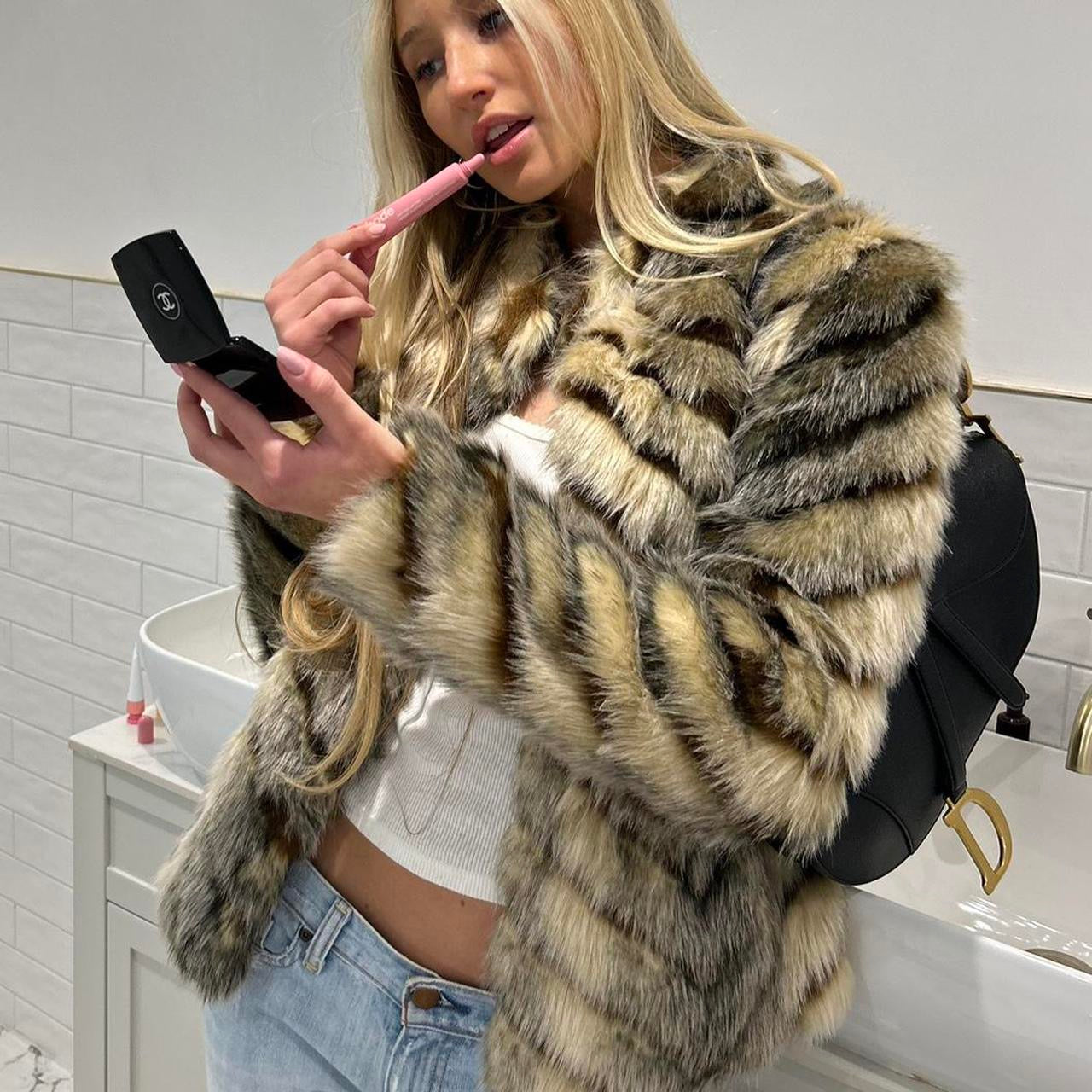 Vintage 2000’s faux fur jacket