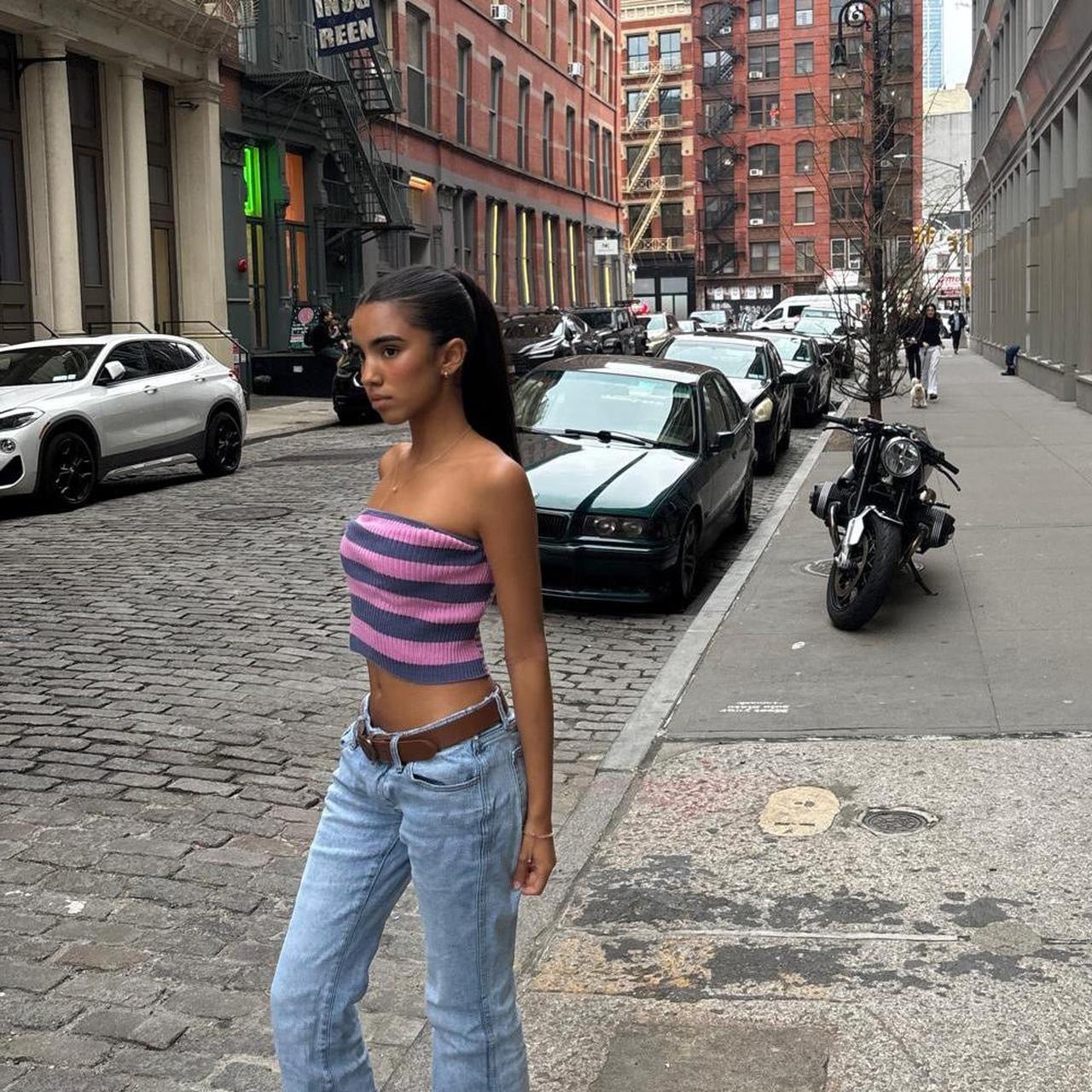 Vintage true 90’s striped tube top