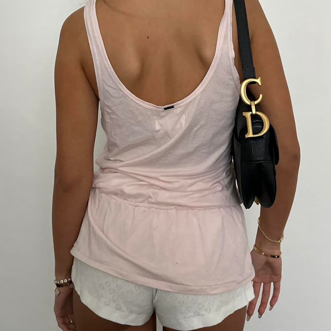 Vintage Abercrombie and Fitch pink babydoll top