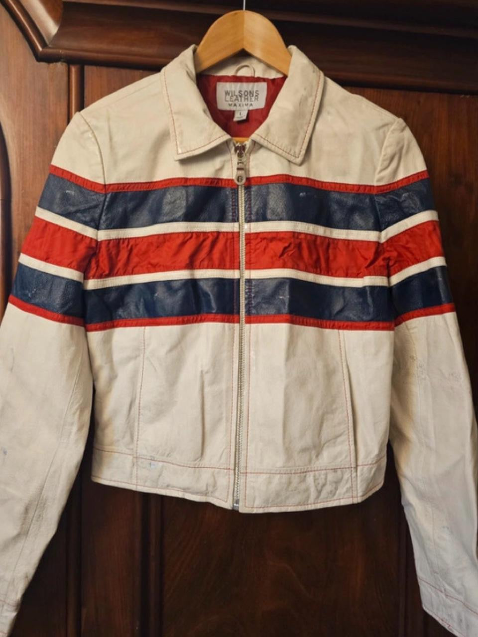 Vintage 90s RARE British Flag leather jacket 🇬🇧