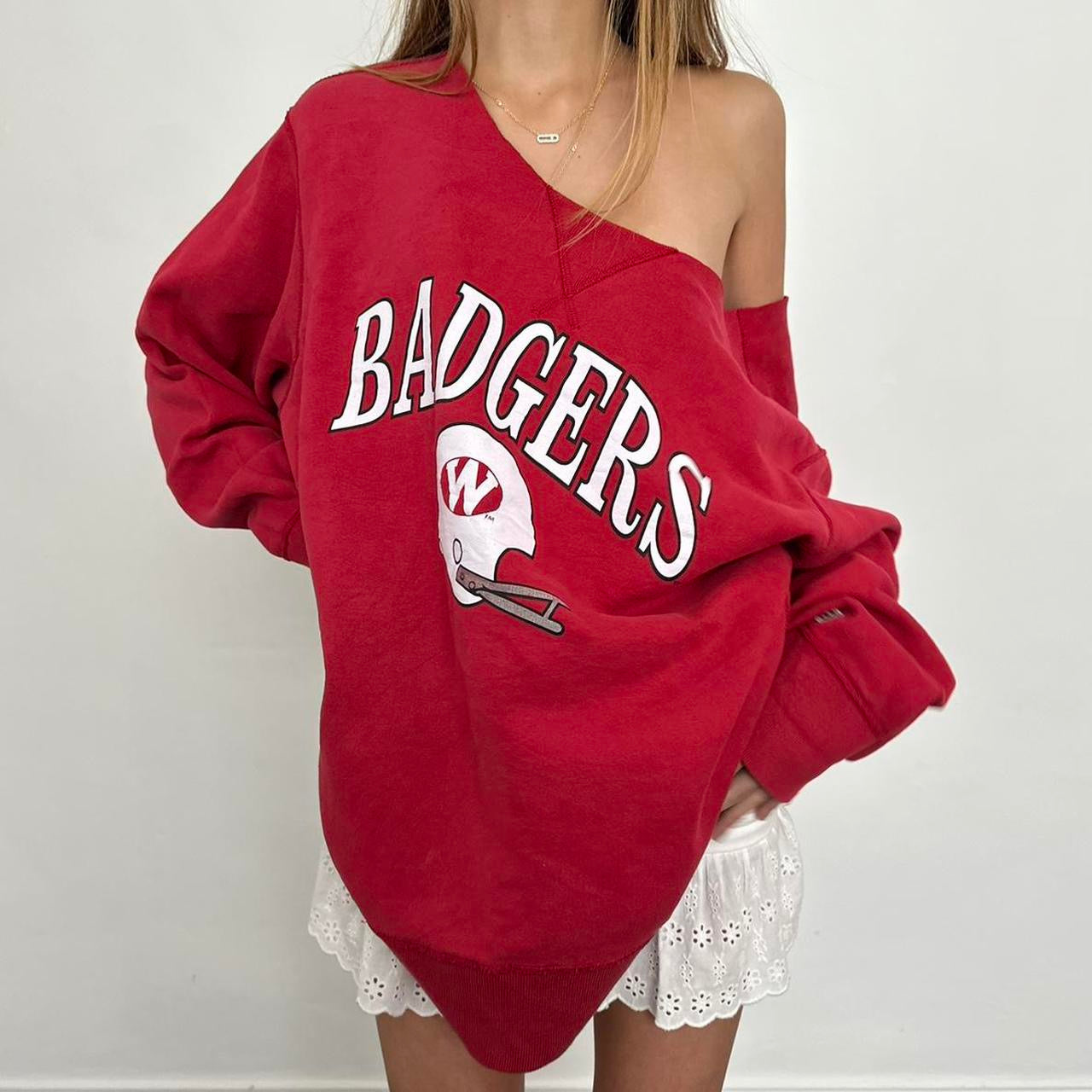 Vintage sporty red sweatshirt