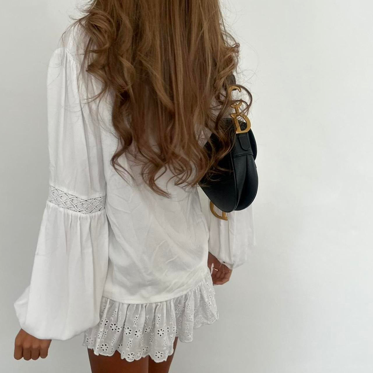 Vintage boho white blouse