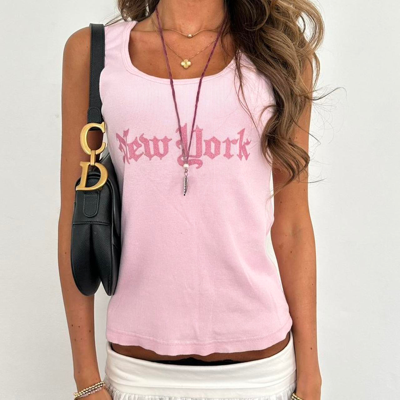 Vintage 2000’s pink New York tank top