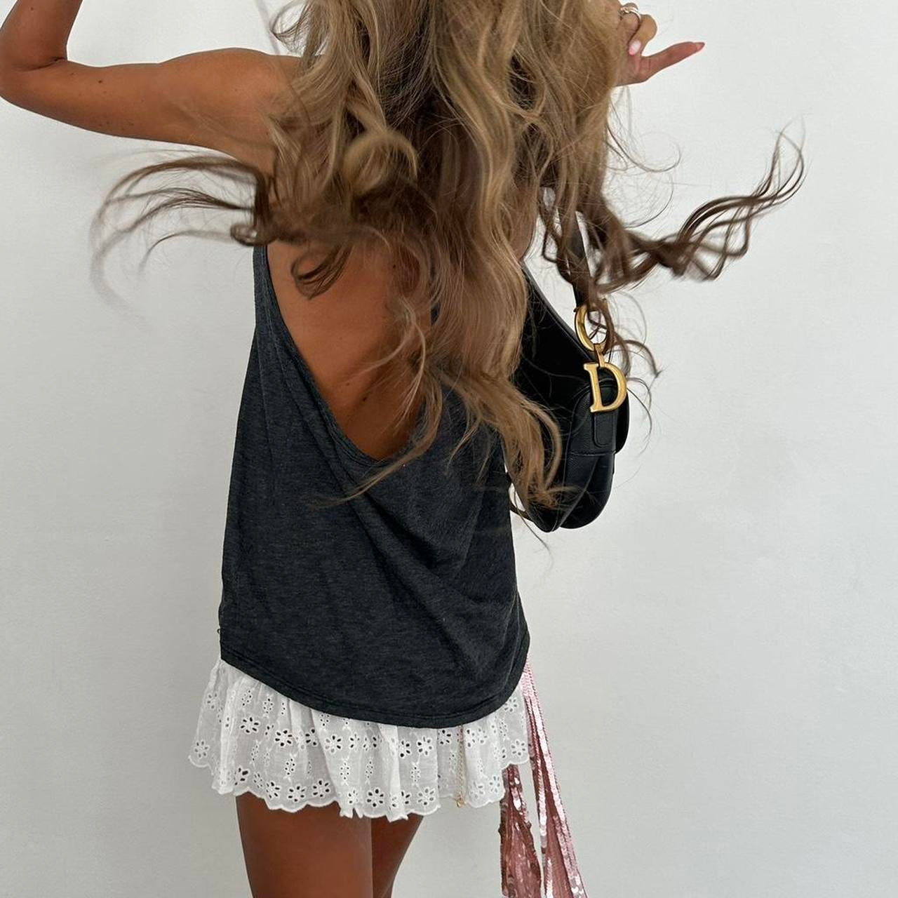 Vintage 00s skull tank top