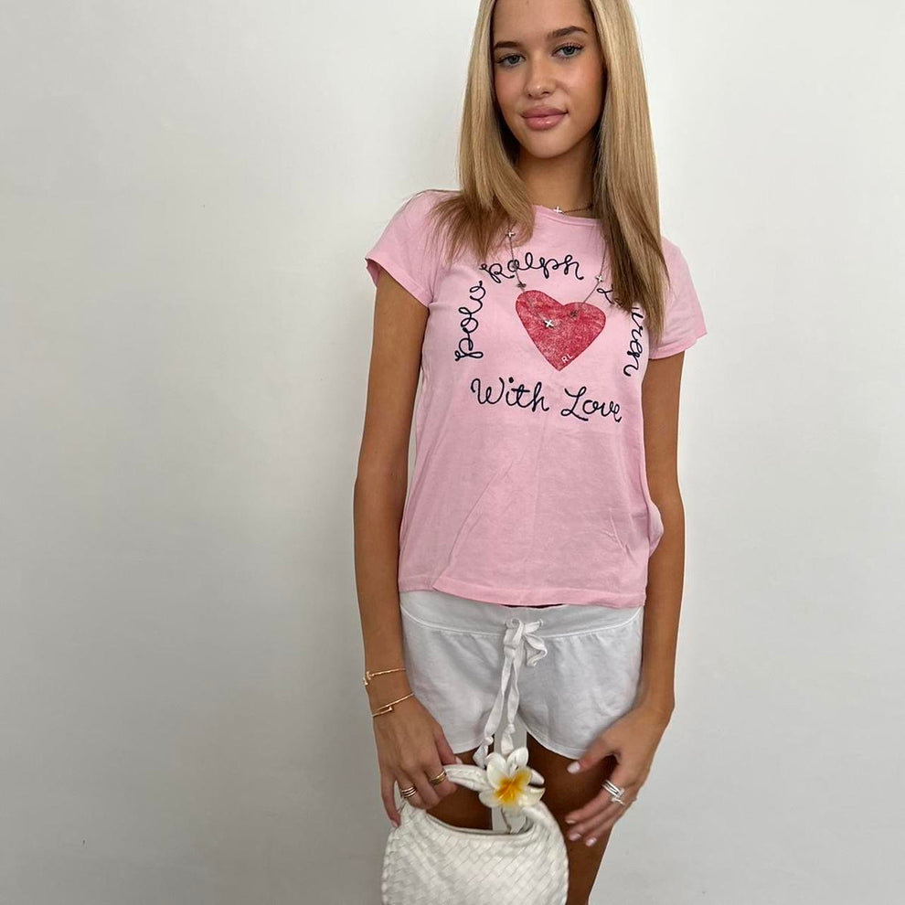 Vintage Ralph Lauren white baby tee