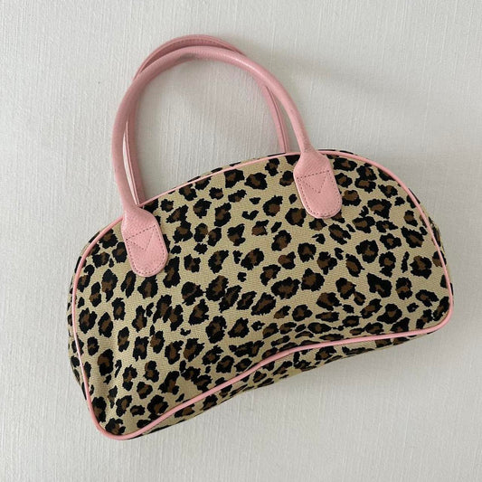 Vintage true 90’s leopard & pink bag