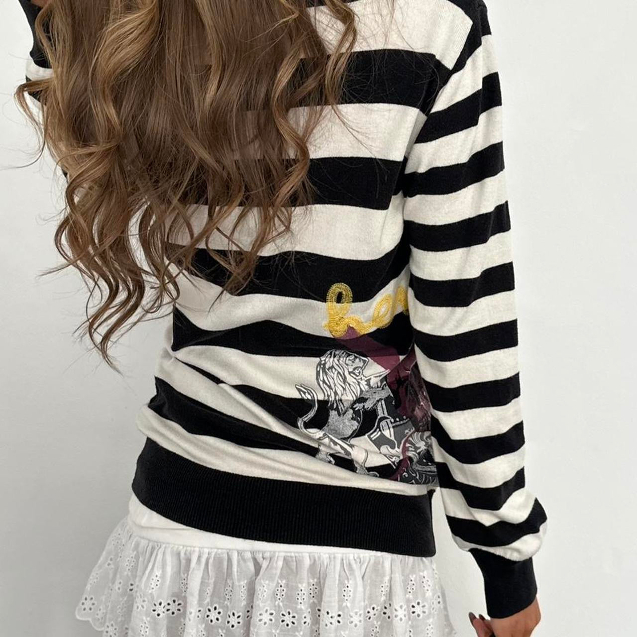 Vintage 2000s striped cardigan top