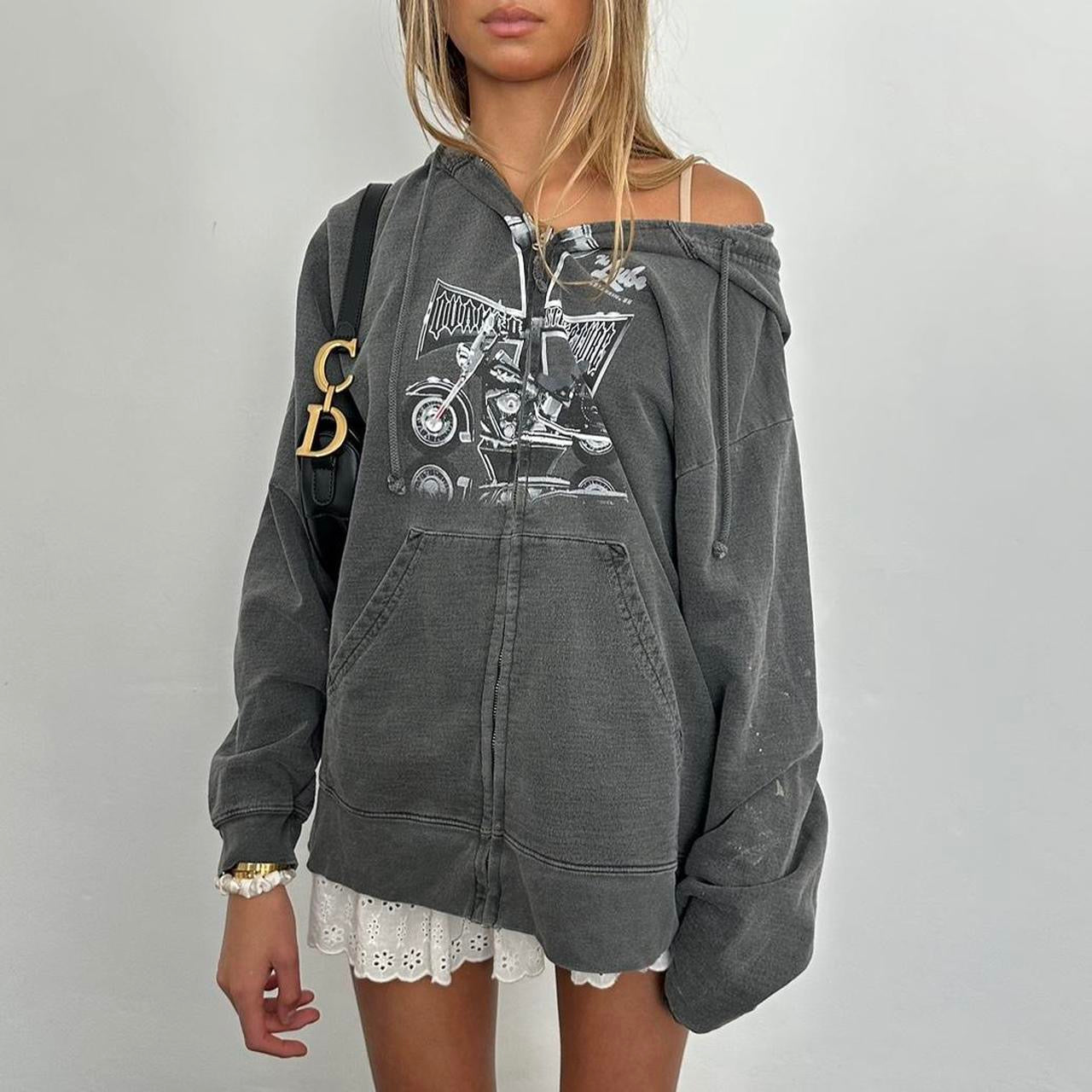 Vintage 90’s West Coast Choppers grey hoodie