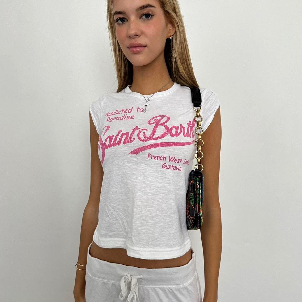 Vintage Saint Barth paradise baby tee