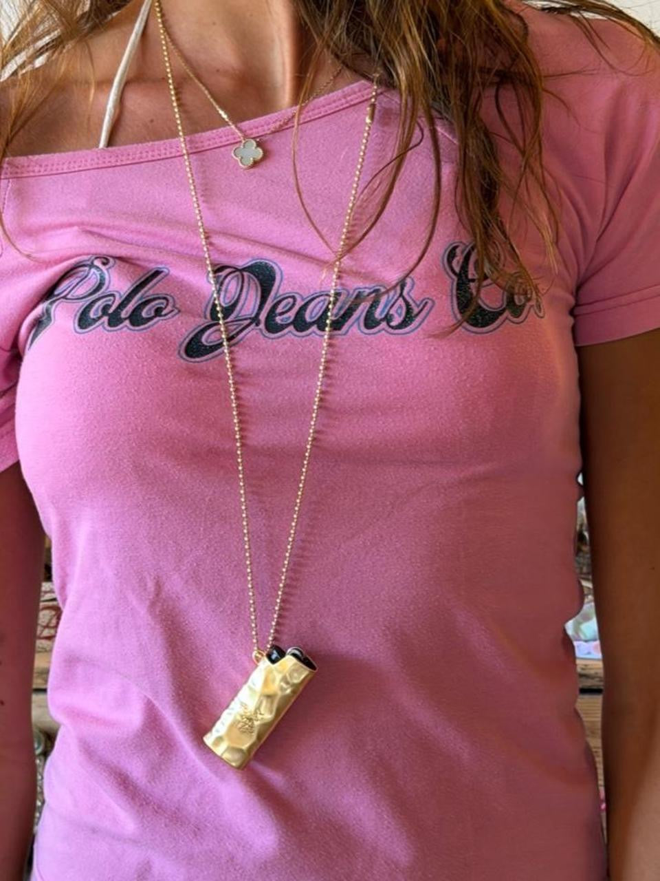 Vintage 00’s pink Polo Ralph Lauren graphic baby tee