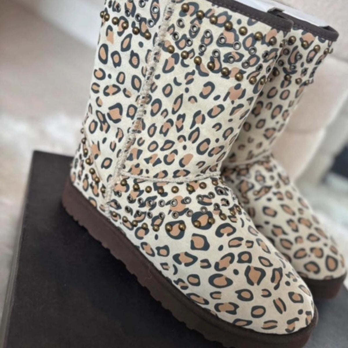 Vintage 2010 leopard Jimmy Choo X Ugg boots