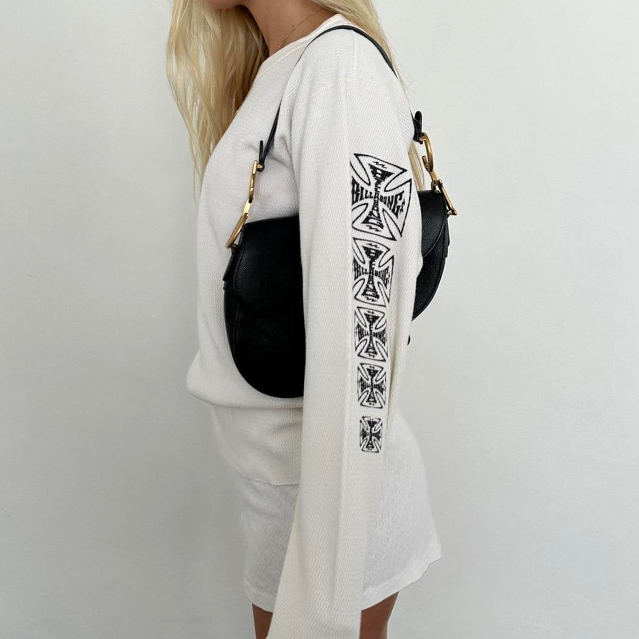 Vintage 90’s Billabong white waffle long sleeve top