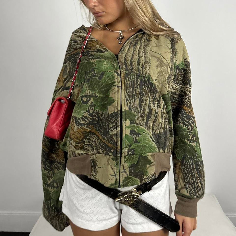 Vintage 90’s camouflage hoodie